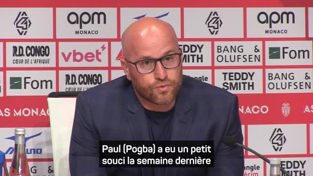 Monaco - Scuro évoque "au moins deux semaines de plus" d'absence pour Pogba