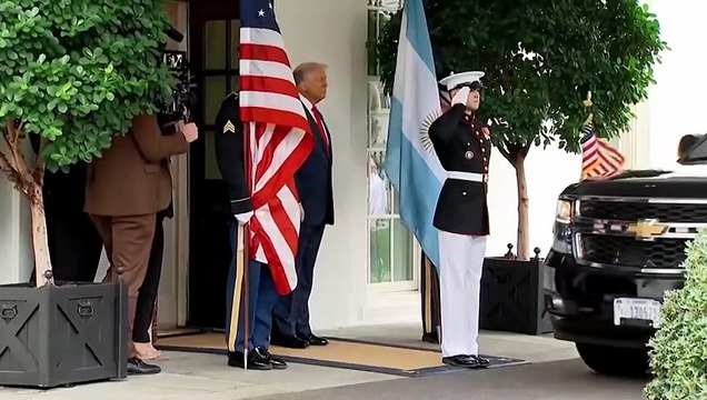 El Presidente Javier Milei llegó a la Casa Blanca para reunirse con el Presidente de los Estados Unidos, Donald Trump