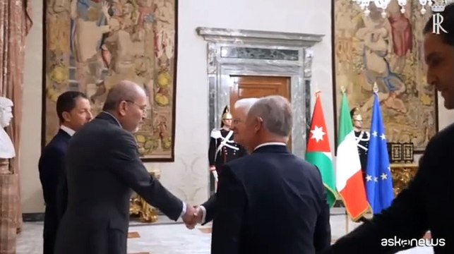 Mattarella accoglie al Quirinale re Abdullah di Giordania