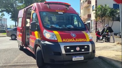 Carro e moto se envolvem em colisão no Pioneiros Catarinenses