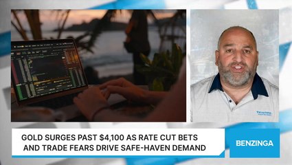 Gold Surges Past $4,100 As Rate Cut Bets And Trade Fears Drive Safe-Haven Demand