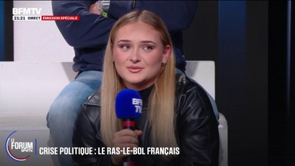 FORUM BFMTV - "Je ne me vois pas travailler jusqu'à 65 ans", dit Stella, étudiante infirmière à Paris