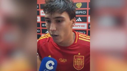 Zona Mixta de Gonzalo tras su gran partido con la sub-21