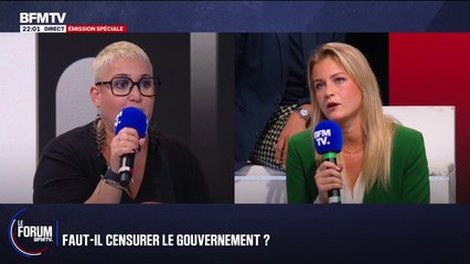 FORUM BFMTV - "Il faut redonner la parole au Français": échange tendu entre Aurélie, agent immobilier et Céline Hervieu, députée PS