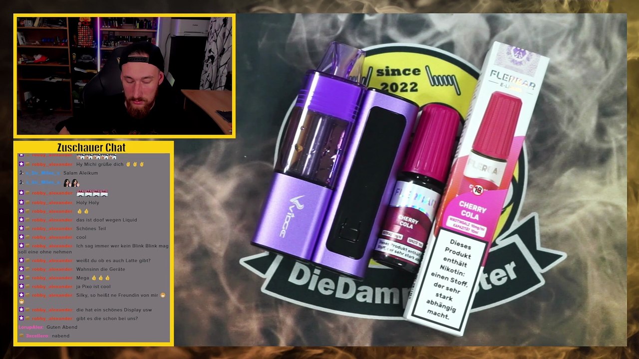 Flerbar Cherry Cola Liquid Geschmackstest