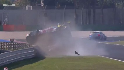 TCR Italy SEQ 2025 Misano 2 Race 2 Prandelli Ghermandi Big Crash