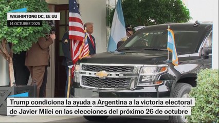 Donald Trump condiciona la ayuda a Argentina a la victoria electoral de Milei