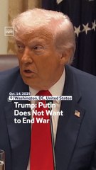 Trump Putin Does Not Want To End War