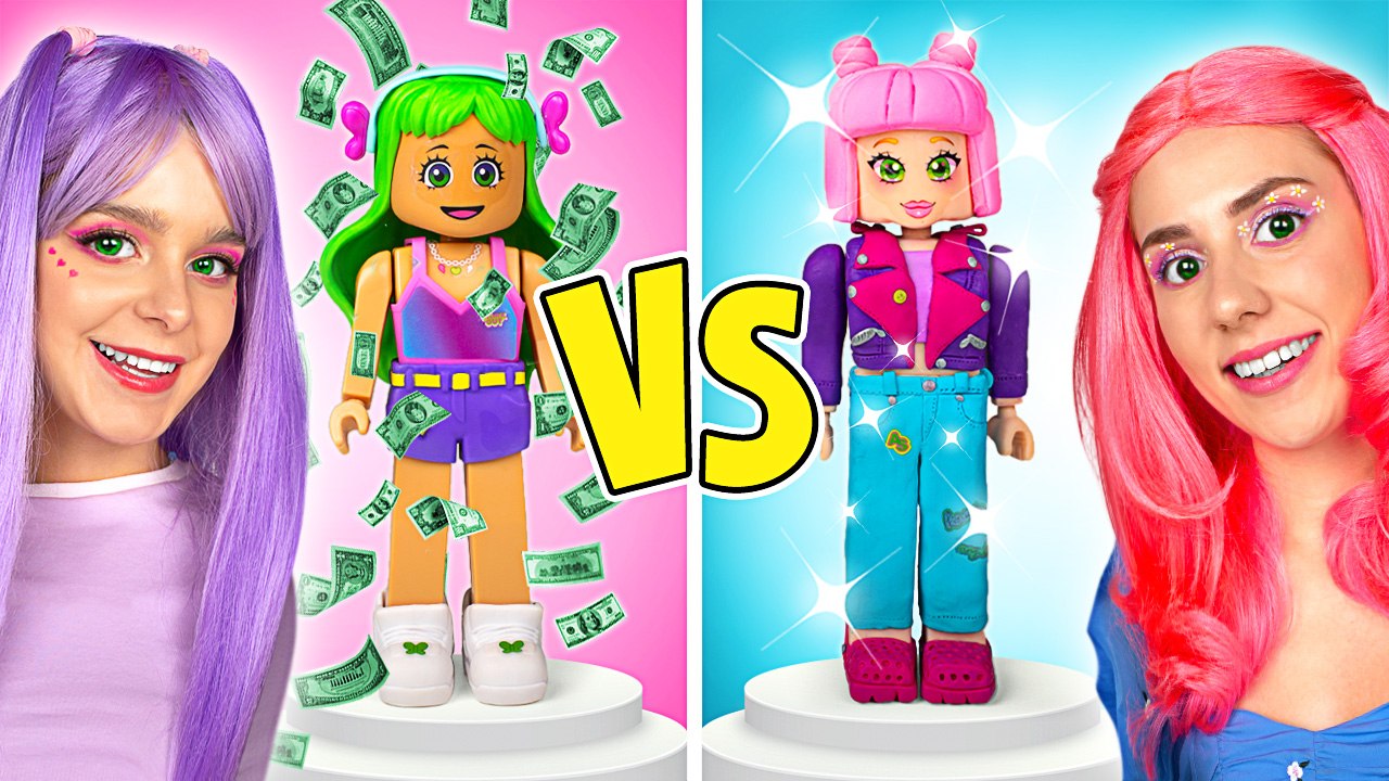 Poupée personnalisée faite main ou poupée mannequin ! 👗✨ Défi de transformation en argile