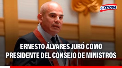 Ernesto Álvarez jura como presidente del Consejo de Ministros del gobierno de José Jerí