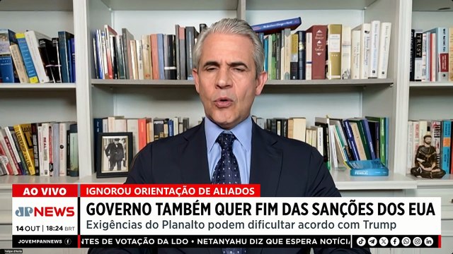 LULA TRAZ POLÍTICA EM NEGOCIAÇÕES COM EUA / ALCOLUMBRE BARRA DIREITA | OS PINGOS NOS IS - 14/10/25