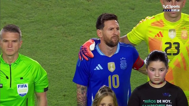 Argentina vs Puerto Rico: el himno nacional argentino