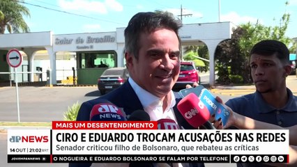 Ciro Nogueira e Eduardo Bolsonaro trocam acusações nas redes sociais
