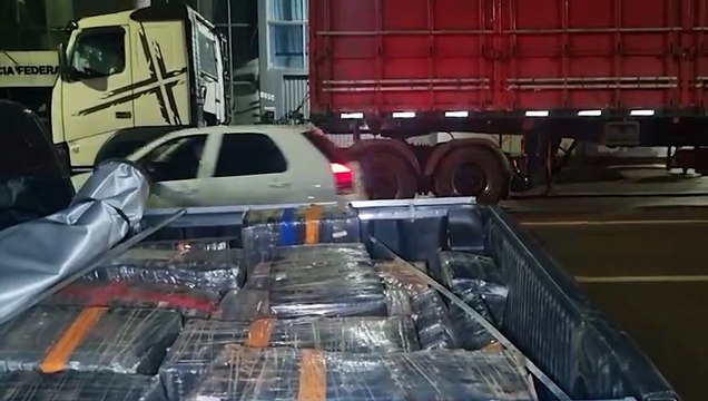 Cerca de três toneladas de maconha são apreendidas em ação conjunta entre a PF e o BPFron