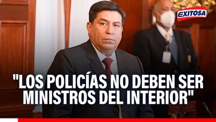 "Los policías no deben ser ministros del Interior": García Belaúnde opina sobre Vicente Tiburcio