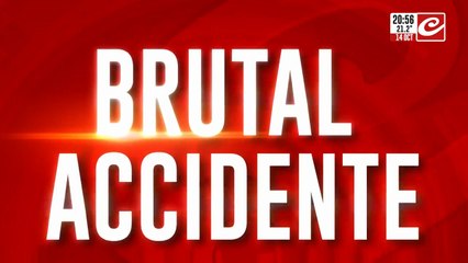 Brutal accidente: un auto choco con una apred y murió una jubilada