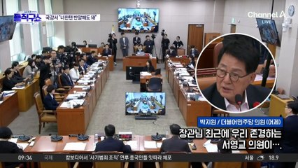 박지원, 국감서 “너한텐 반말해도 돼”