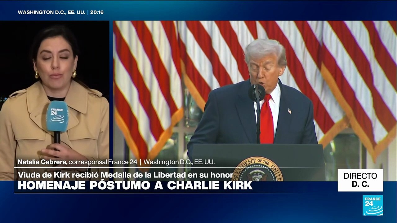 Directo D. C. y la entrega de la Medalla de la Libertad al activista asesinado Charlie Kirk