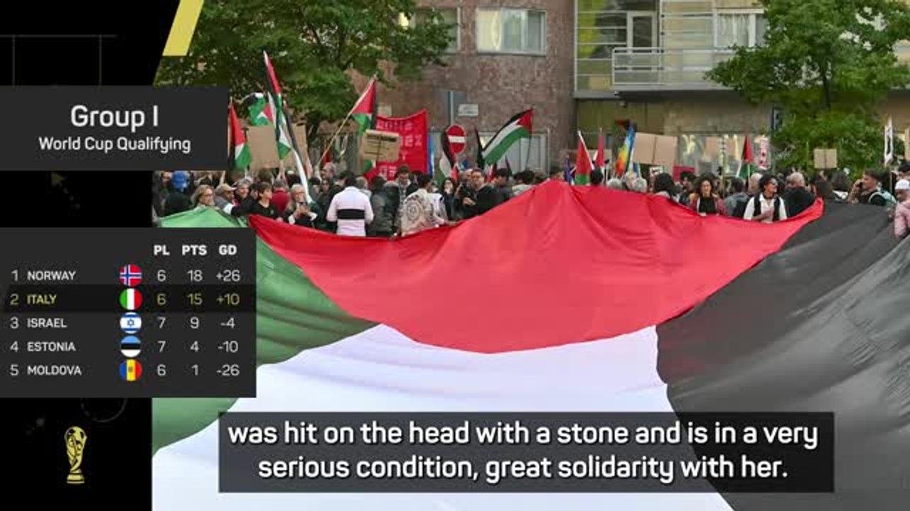 Gattuso praises fans and police after protests before Israel qualifier