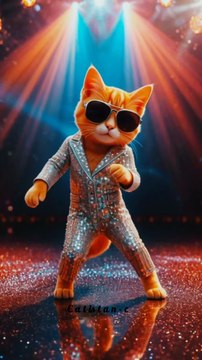 Cool Gray Cat Breakdancing in Style 🐾💥 | Hip-Hop Street Vibes 2025