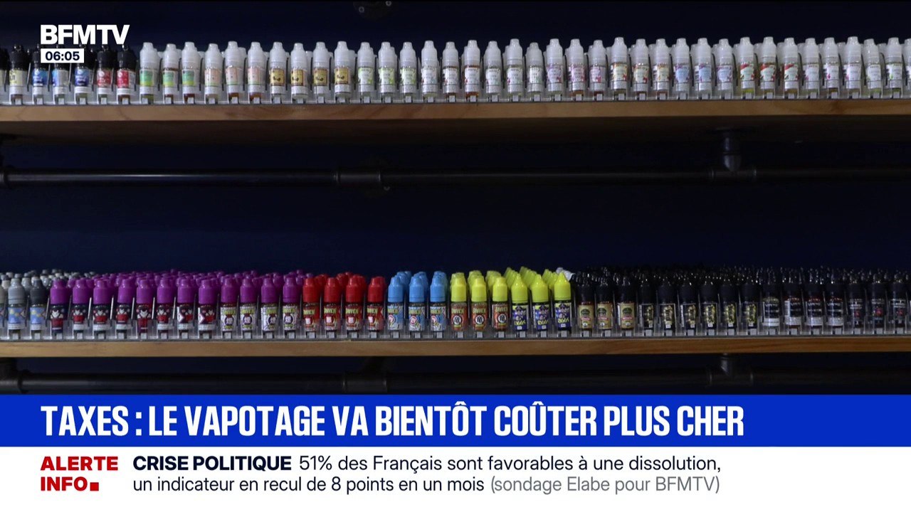 Les produits de vapotage pourraient bientôt être taxés de 30 à 50 centimes d'euros par flacon de 10 millilitres
