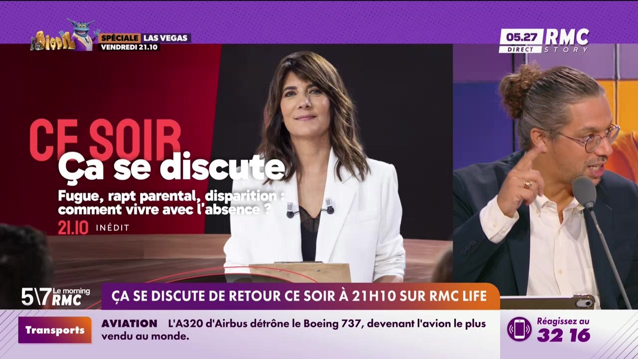 Le bonus RMC : "Ça se discute" de retour ce soir à 21h10 sur RMC Life - 15/10