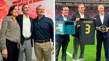 Fernando Quirarte recibe un especial homenaje previo al México vs Ecuador en el Estadio Akron