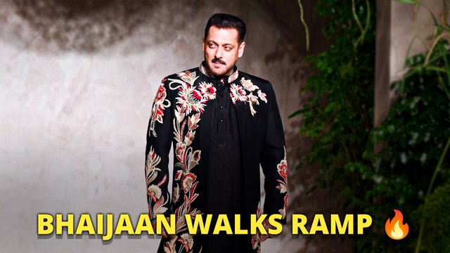 Bhaijaan Turns Showstopper! Salman Khan Walks Ramp For Vikram Phadnis In Celebration Of His 35-Year Journey