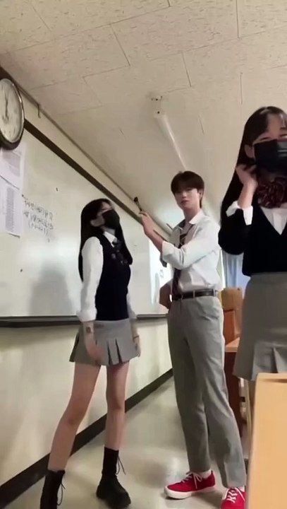 Cute korean girls boy dance #fun#lovely