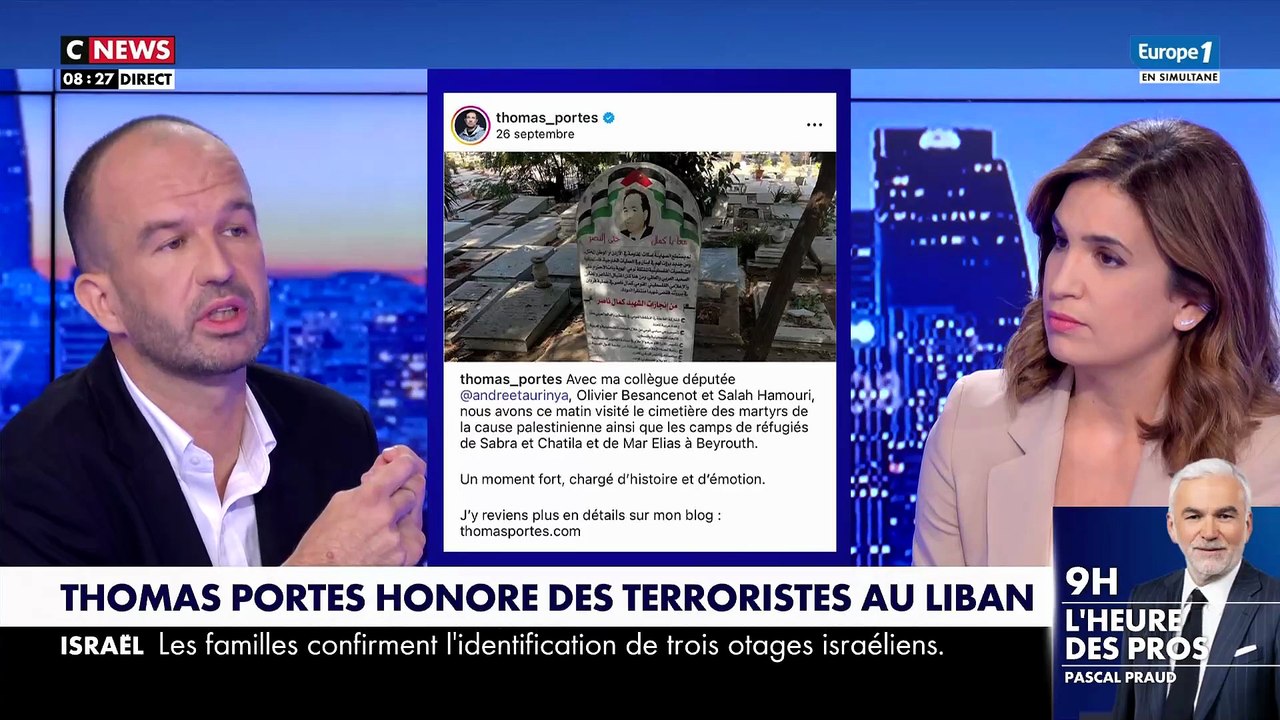 Gros accrochage ce matin entre le député LFI, Manuel Bompard et Sonia Mabrouk : "Vous faites une insulte à l'intelligence de ceux qui nous regardent"