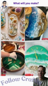 Mesmerising Resin Art Pour ✨ | Satisfying DIY That Feels Like Magic | Craftly Reacts - Description (SEO-rich for ranking) Watch colours dance and merge in this hypnotic resin art DIY that turns liquid into luxury! ✨ Reacts | DIY videos | crafts
