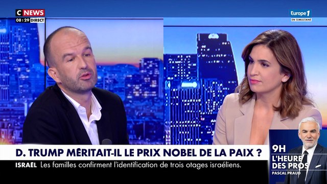 Israël-Hamas : «Je ne suis pas favorable à ce que Donald Trump ait le prix Nobel de la paix», déclare Manuel Bompard