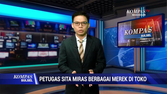 Petugas Sita Miras Berbagai Merek Di Toko