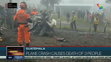 Guatemala: Plane crash causes death of 3 people