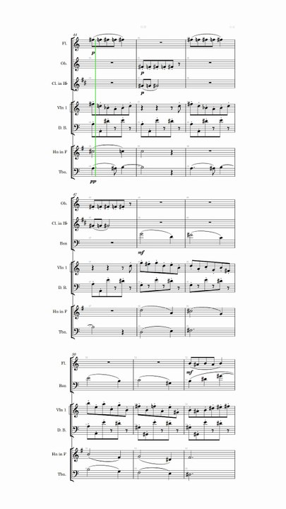 Original orchestral work April, Junior Year, Preparing for the Law Exam (2018.4.1-2018.4.11)  (Vertical complete score)