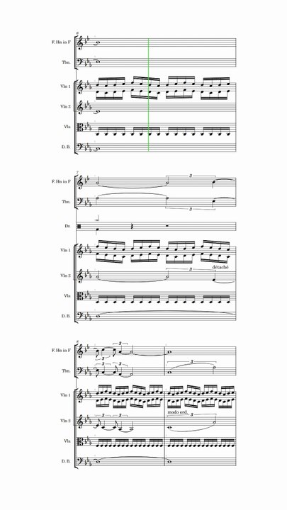 Original orchestral work July, Junior Year, Preparing for the Law Exam (2018.7.1-2018.7.29)  (Vertical complete score)