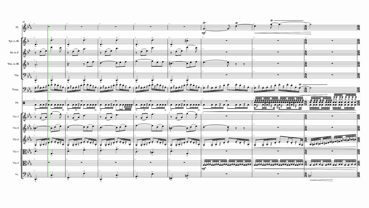 Original orchestral work May of Senior Year (2019.5.8-2019.5.23) (Horizontal complete score)