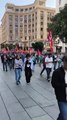 Manifestantes en la jornada de huelga del 15 de octubre
