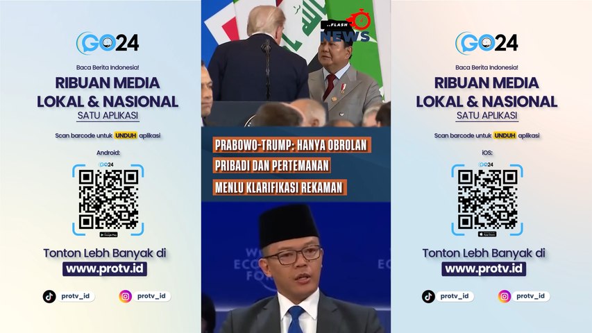 Menlu Klarifikasi Rekaman Prabowo-Trump Hanya Obrolan Pribadi dan Pertemanan