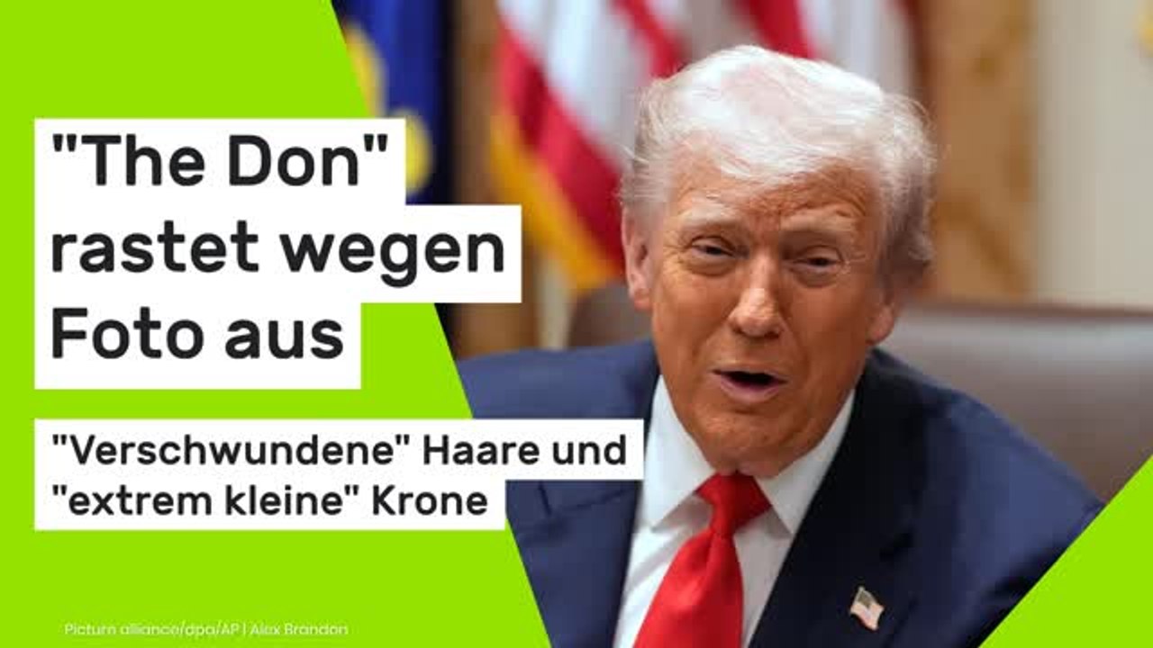 Donald Trump: 'Verschwundene' Haare und 'extrem kleine' Krone - 'The Don' rastet wegen Foto aus