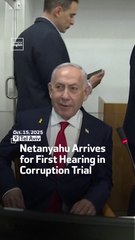 Netanyahu Arrives for First Hearing in Corruption Trial