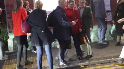 Female activists attempt a citizen’s arrest on Anglian Water’s chief executive at a railway station in south London