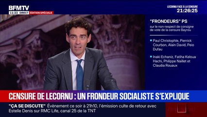 “C’est extrêmement difficile, dans les semaines qui viennent, d’obtenir des victoires et de reconstituer un budget acceptable”: Paul Christophle (PS) justifie son choix de voter la censure