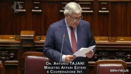 Tajani: Italia riconoscerà Palestina libera, sovrana e pacifica