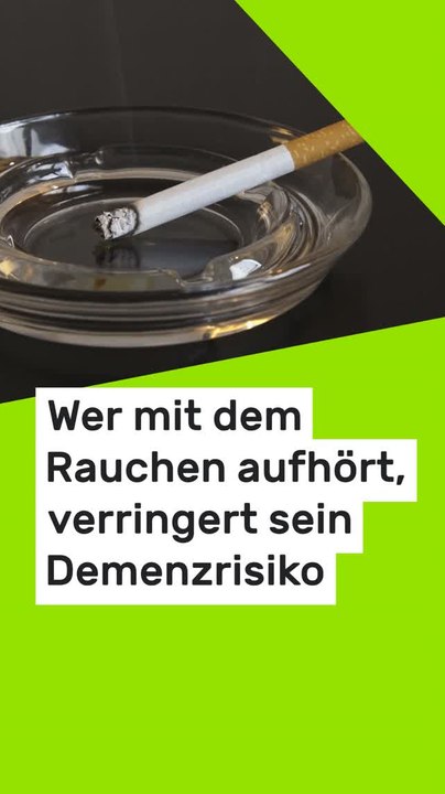 No Glomex Rauchstopp schützt Hirn: Wer mit dem Rauchen aufhört, verringert sein Demenzrisiko