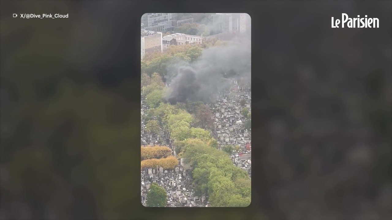 Paris : incendie au cimetière du Montparnasse à cause d’une balayeuse