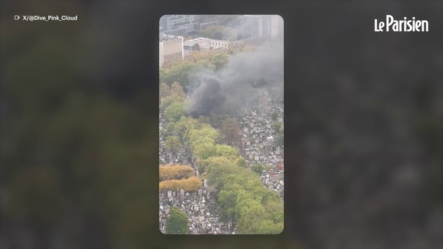 Paris : incendie au cimetière du Montparnasse à cause d’une balayeuse