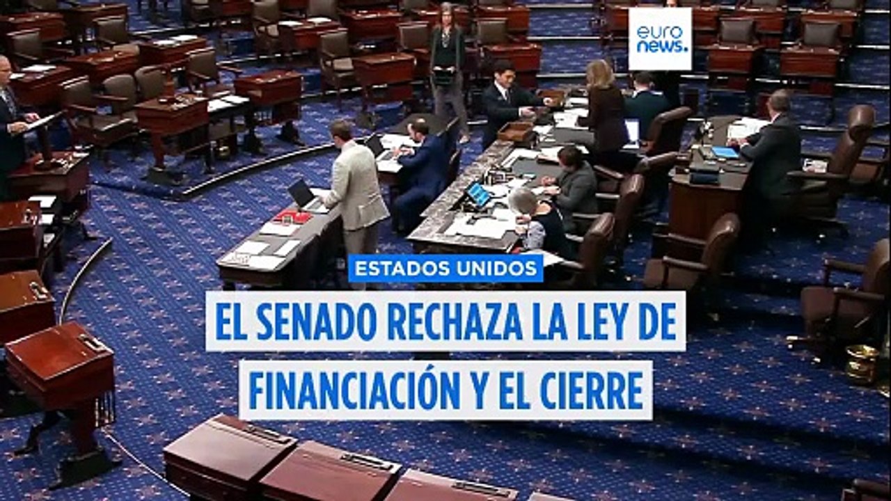 El Senado de EE.UU. rechaza un proyecto de ley para poner fin al cierre del Gobierno, que entra en su tercera semana