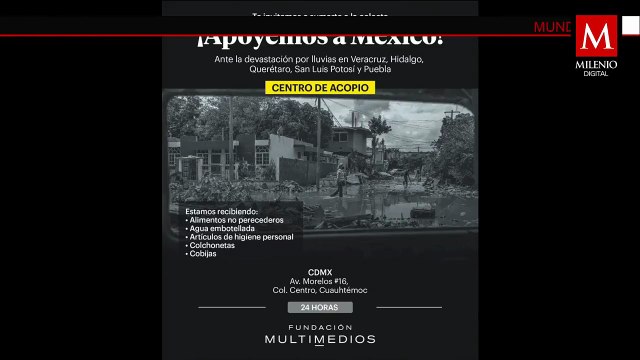 Colecta de víveres en Grupo Multimedios para apoyar a damnificados de Veracruz