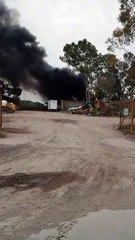 Provocan un incendio intencional en la delegación Noroeste